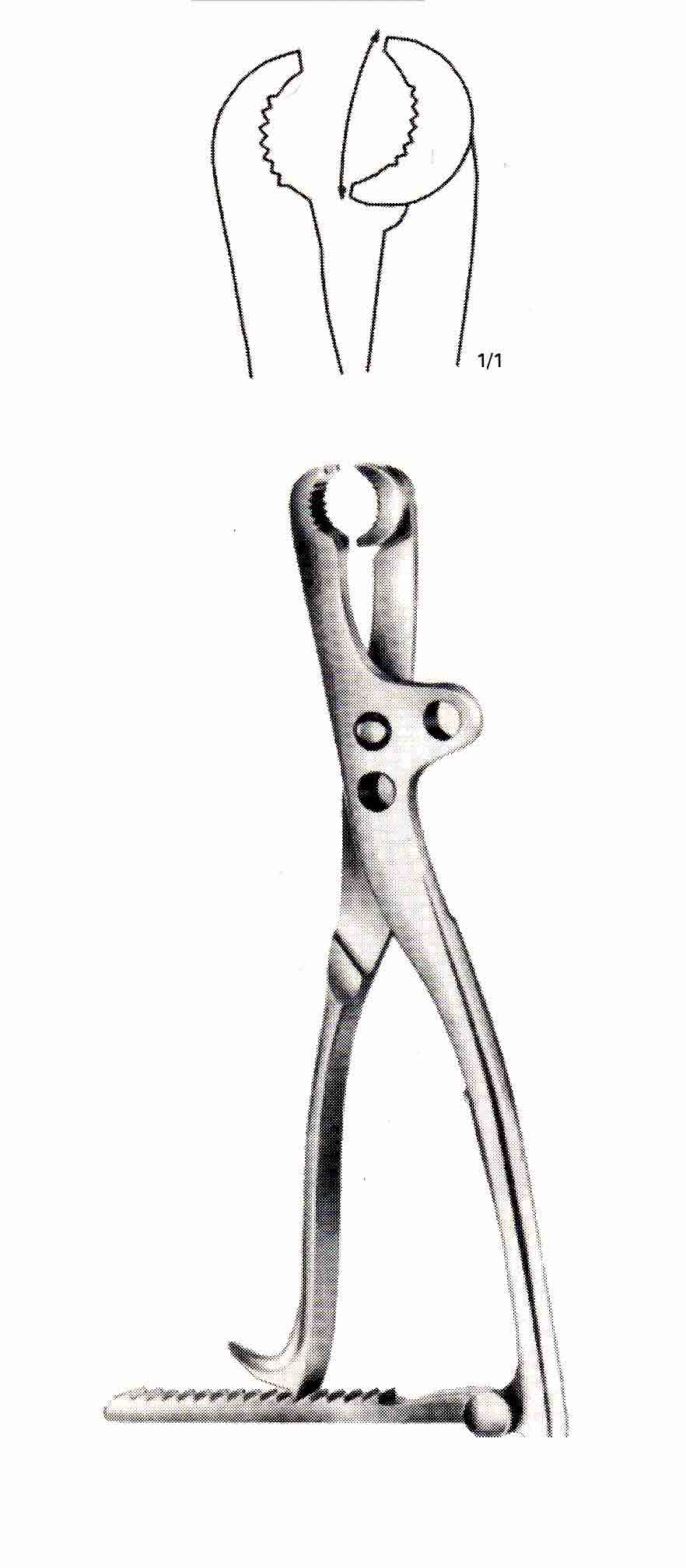 LAMBOTTE KEMİK TUTUCU KLEMPİ 22CM